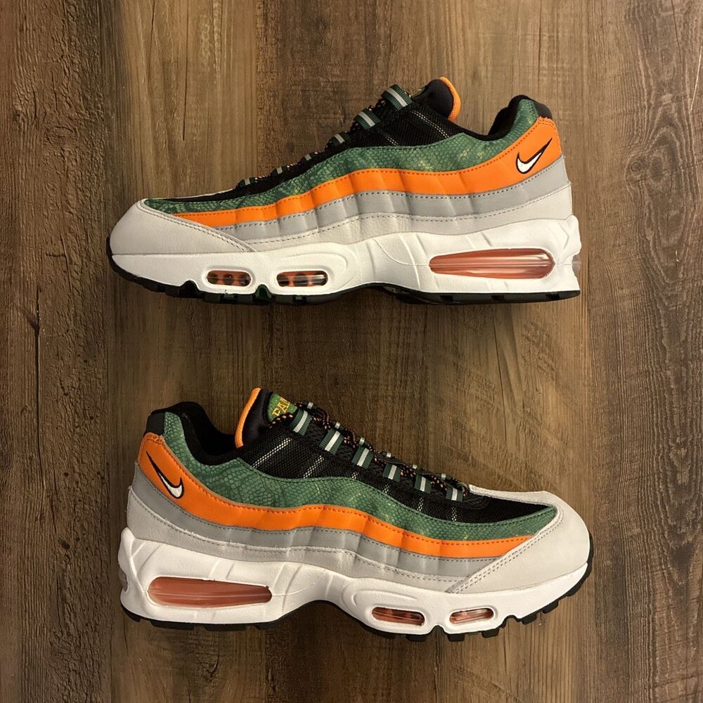 Nike Air Max 95 Yardrunners FAMU Orange Black Men Size 10.5 Shoes II7272-001